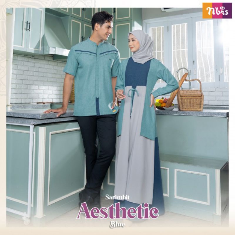 COUPLE NIBRAS SARIMBIT AESTHETIC BLUE NIBRAS SARIMBIT BEST SELLER