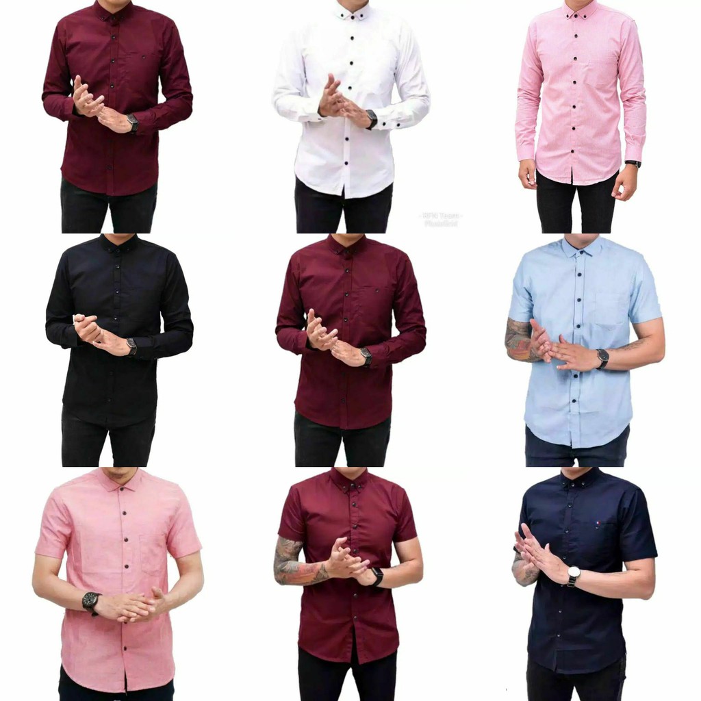 Pakaian Pria Kemeja Kerah Shanghai Ciangi Slim