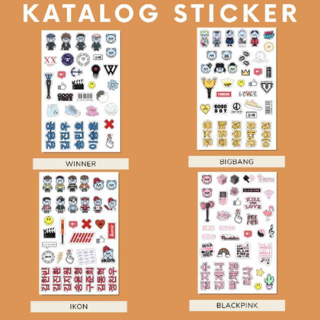 

STICKER KPOP A5 BIGBANG WINNER IKON BLACKPINK