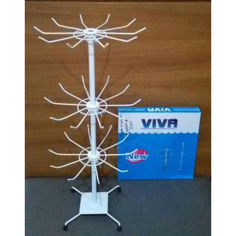 Rak Display Putar Aksesoris 3 Susun Kotak Putaran Matahari