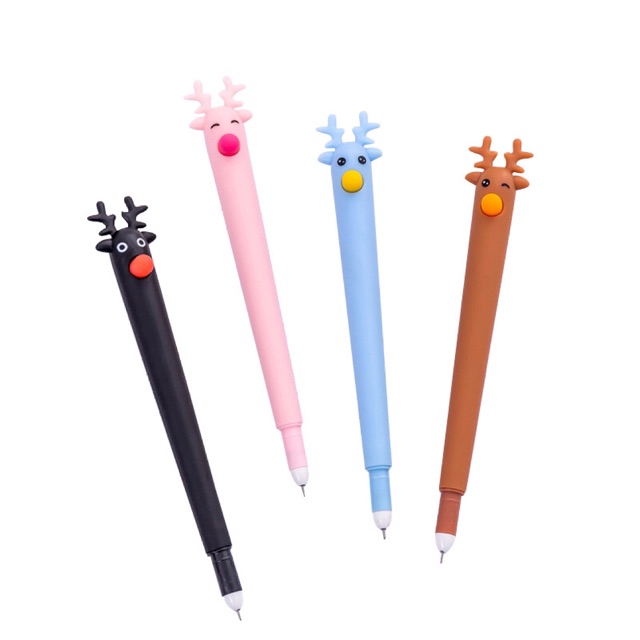 

NY Store 1kg muat 100 Pena Rusa Pulpen Reindeer character pen Santa Claus Merry Christmas Natal
