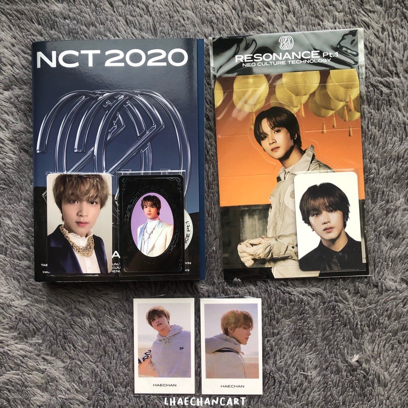 (take all) pc past+yb haechan, holo standee, pola from home
