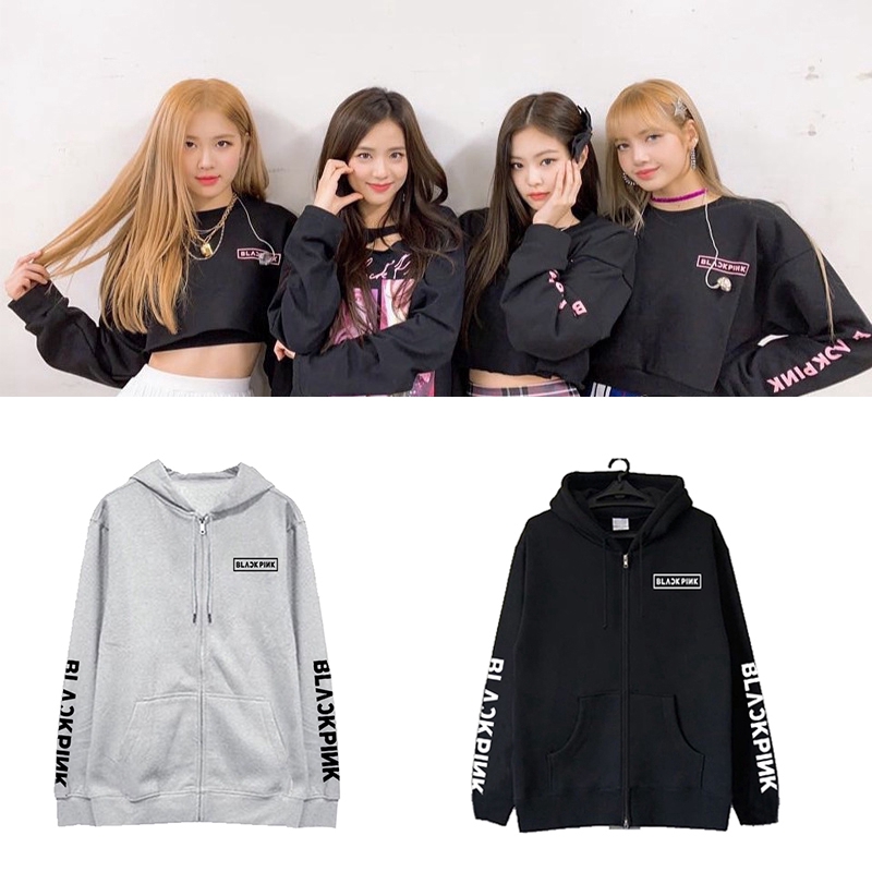 jaket hoodie blackpink