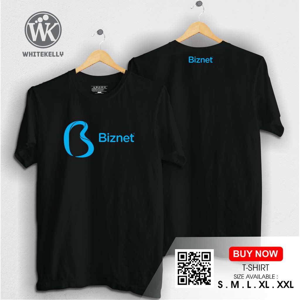 (NEW) Kaos / Baju / Tshirt Distro BIZNET LOGO Terlaris Termurah -Egindocloth