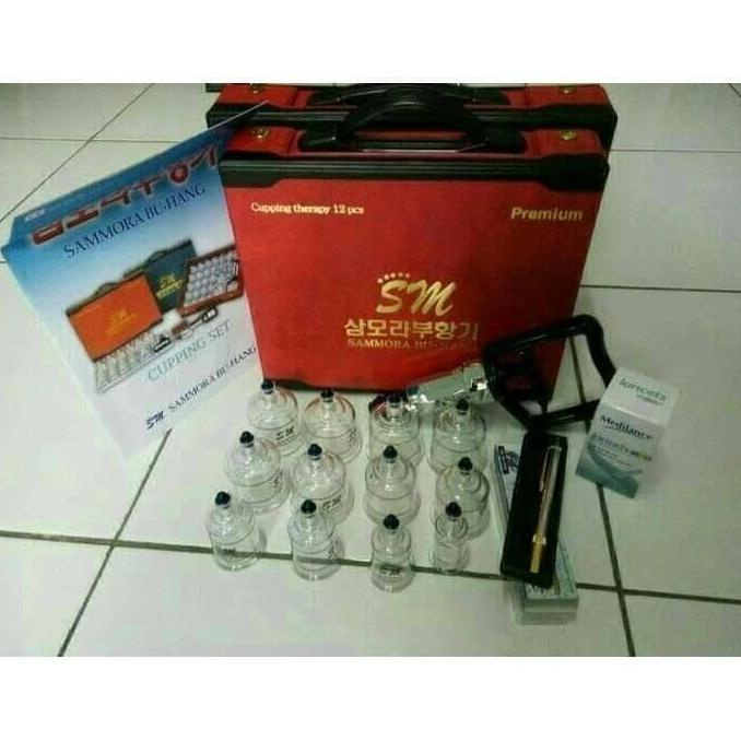Alat Bekam Kop Sammora 12 Pcs Komplit Pen + Jarum Lancets