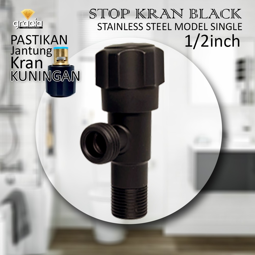 Stop kran cabang black stainless stop kran single stainless black stop kran shower cabang stop kran toilet multifunction wall mounted faucet