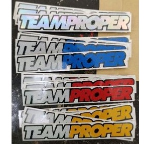 sriker TEAMPROPER stiker cutting motor