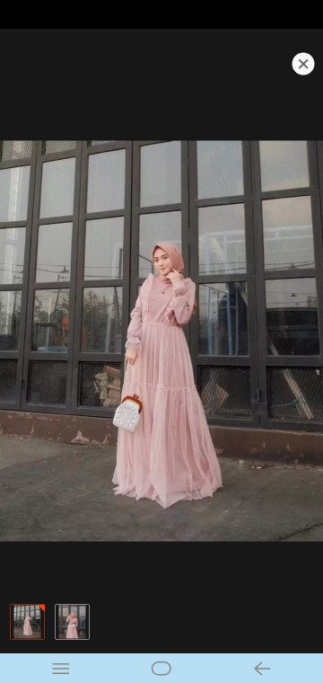 Nyk Batik - Batik Couple Paula Tulle Slendang Payet Mutiara | Couple Kondangan