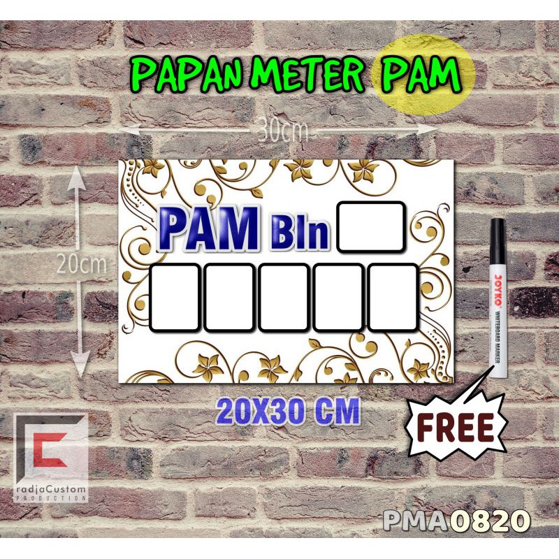 

RadjaCustom Papan Meter Listrik PLN PAM motif Unik - Flower 20