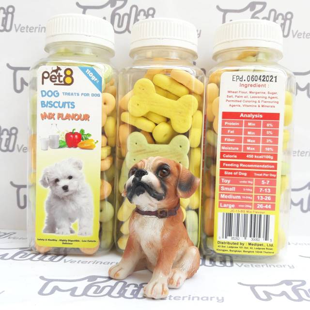 

Nycyta Home Pet8 Dog Biscuit 110Gr - Biskuit Anjing Snacktreat