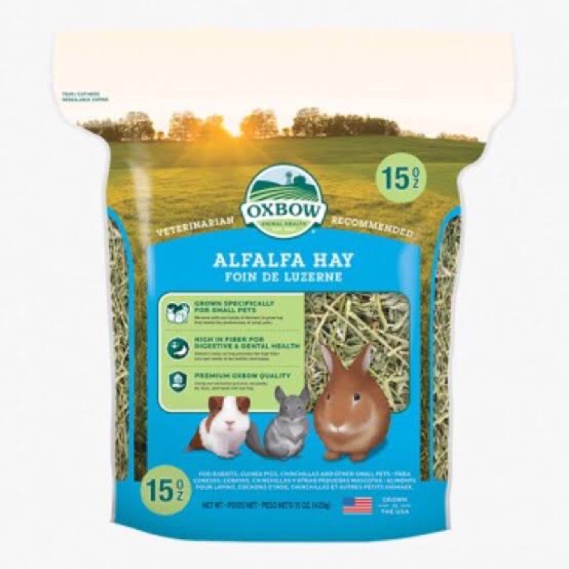 OXBOW ALFAFA HAY 15OZ-rumput kelinci alfafa hay