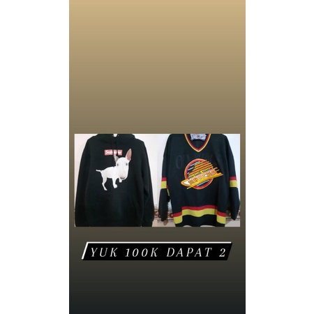 Paket usaha hoodie crewneck second grade A dapat 2