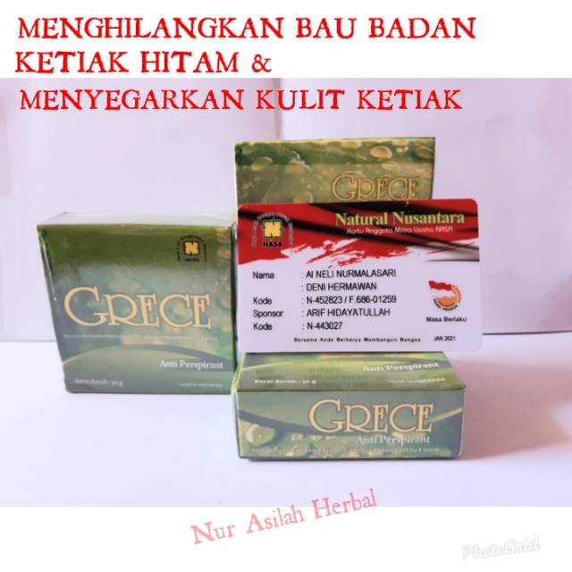 GRECE BODY CRYSTAL ORI NASA PENGHILANG BAU BADAN, GATAL DAN KETIAK HITAM