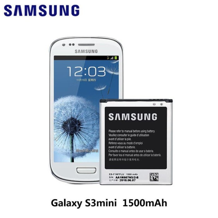 Baterai Samsung Galaxy Ace2 /S3 Mini/J1 Mini/i8160/i8190 ACC