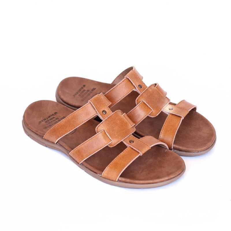 (DFOD) SANDAL KULIT PRIA 05 CEVANY BLACK BROWN TAN KULIT SAPI ASLI ORIGINAL