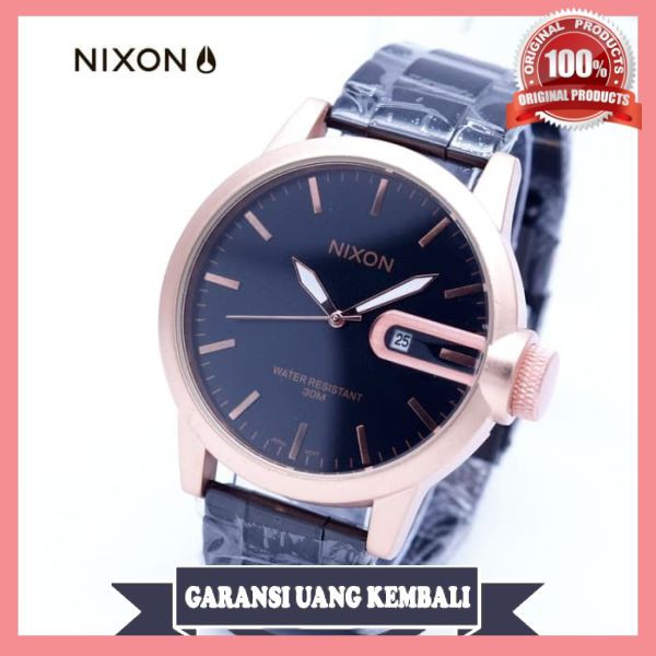 Jam Tangan Pria Nixon Rantai Tanggal Aktif New - Bagus