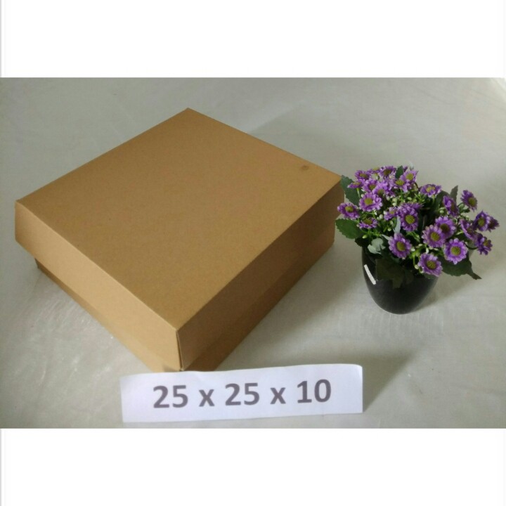 

(MINIMAL ORDER 10PCS) 25x25x10 CM KARTON BOX / KOTAK / KARDUS PACKAGING KUE