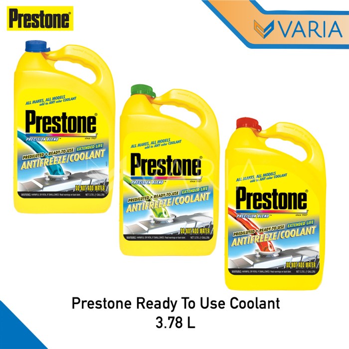 Prestone Ready To Use Radiator Antifreeze Coolant 3.78 L 1 Gallon