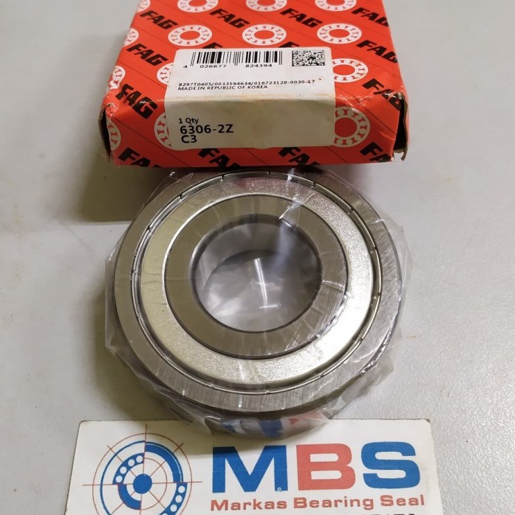 BEARING 6306 2Z C3 30 x 72 x 19 mm 6306 ZZ C3 6306ZZ