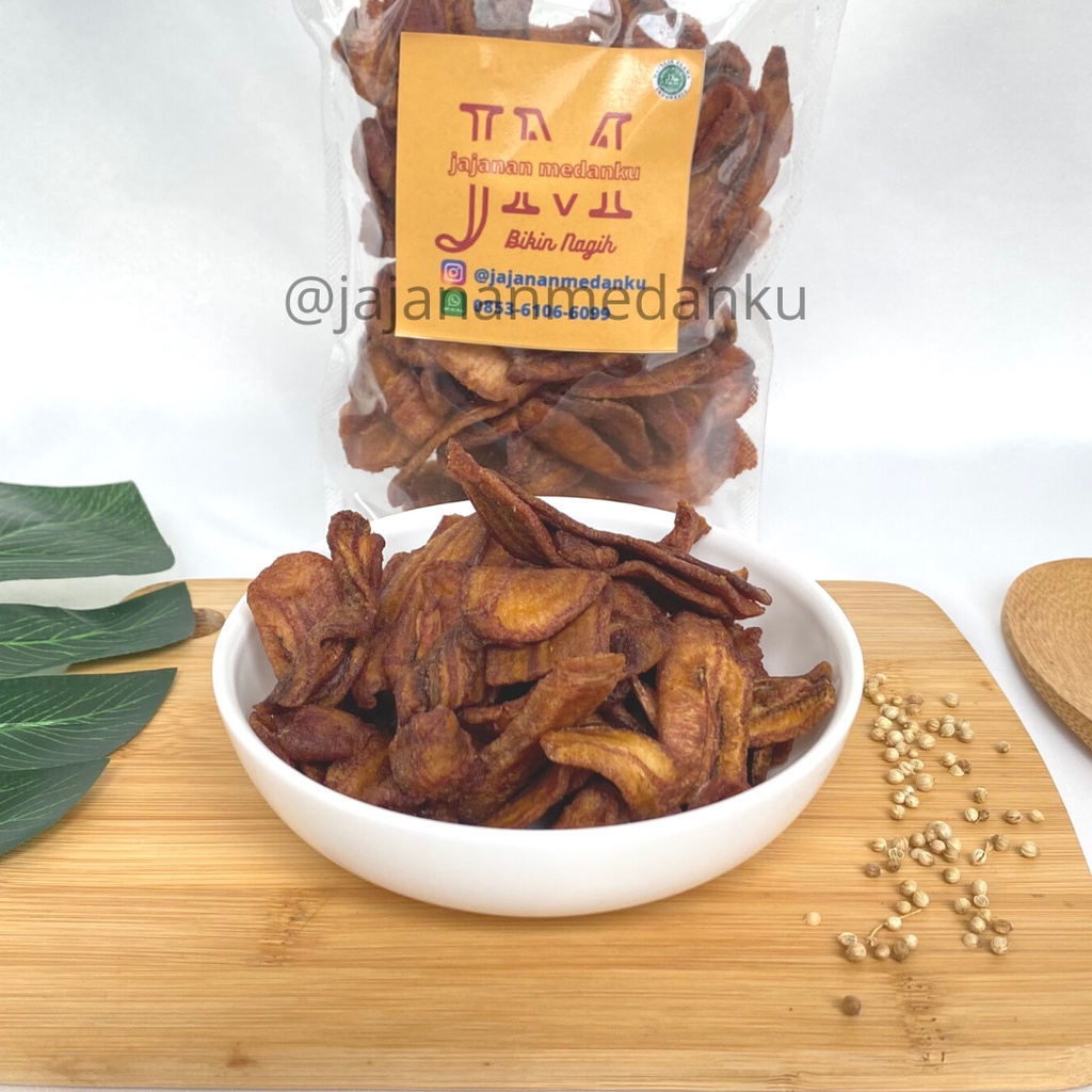 

Cemilan Keripik Pisang Sale Coklat Kering Snack Jajanan Medanku