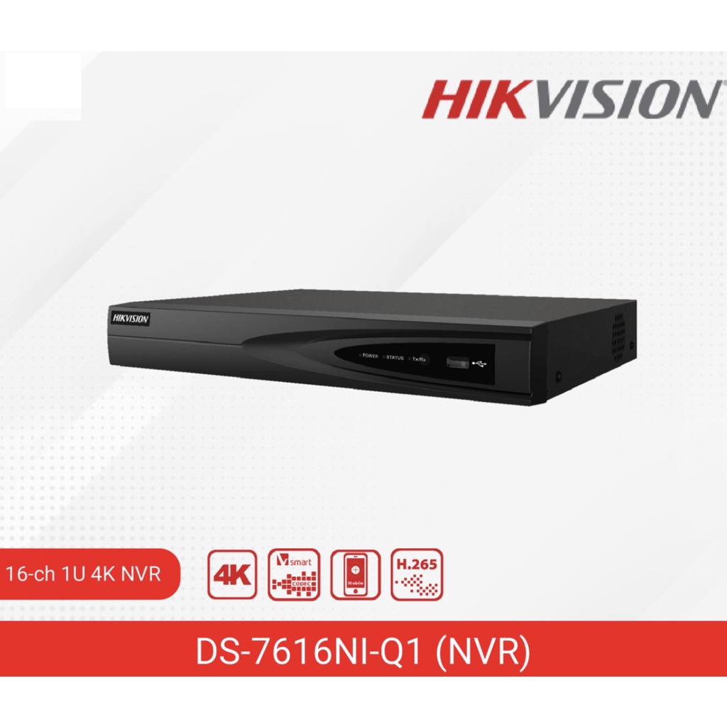 NVR Hikvision 16 Channel DS-7616-NI Q1 Suport H.265