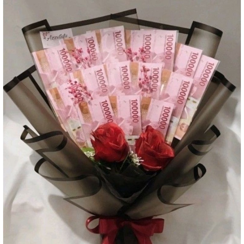 SOUVENIR UANG MAHAR 100.000.. / BUCKET UANG ASLI TERPERCAYA