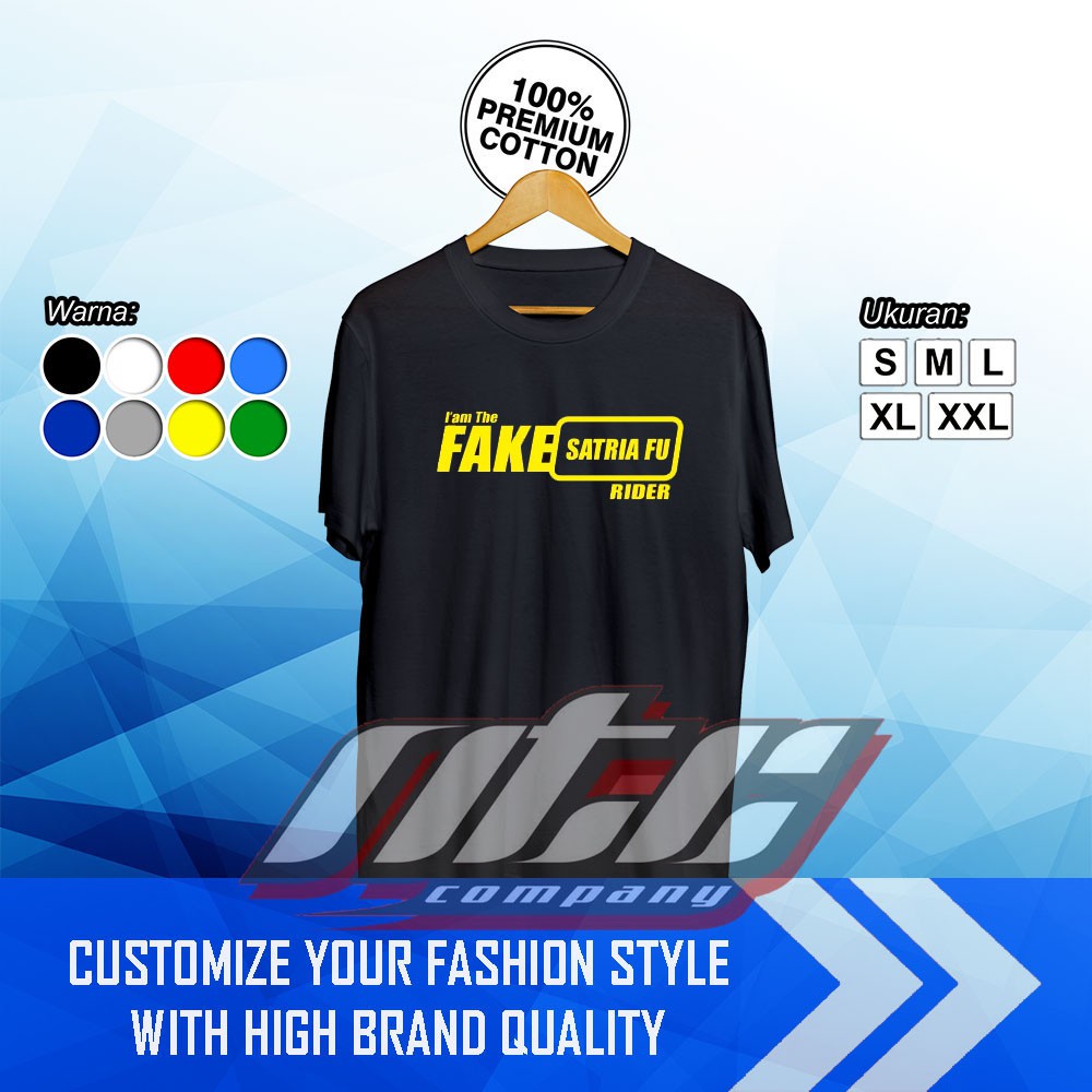 T-shirt Kaos Baju Motor Fake Suzuki Satria FU Rider Kaos Otomotif - NTC Company