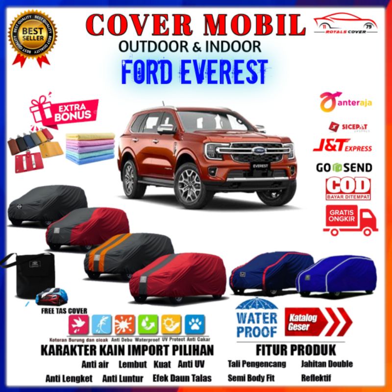 Body Cover Mobil Everst, Sarung Mobil Ford Everest, Mantel Penutup Selimut Tutup Pelindung Outdoor