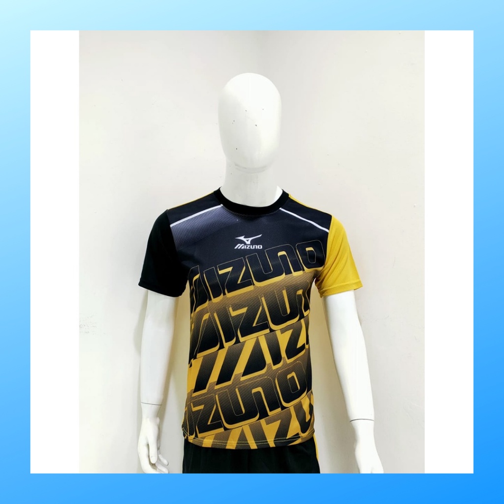 jersey volly pria kaos voli baju bola atasan wanita dewasa t-shirt outfit seragam jarsey kostum olahraga custom pakaian apparel sport jersy volley ball casual jersi suit MZ124 gold