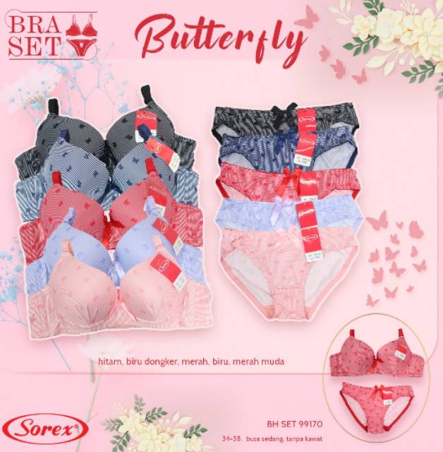 Bra set Butterfly Sorex 99170