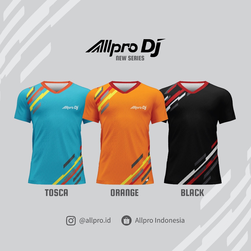 ALLPRO DJ Kaos Sport Jersey Tenis Meja DJ-05 4colors