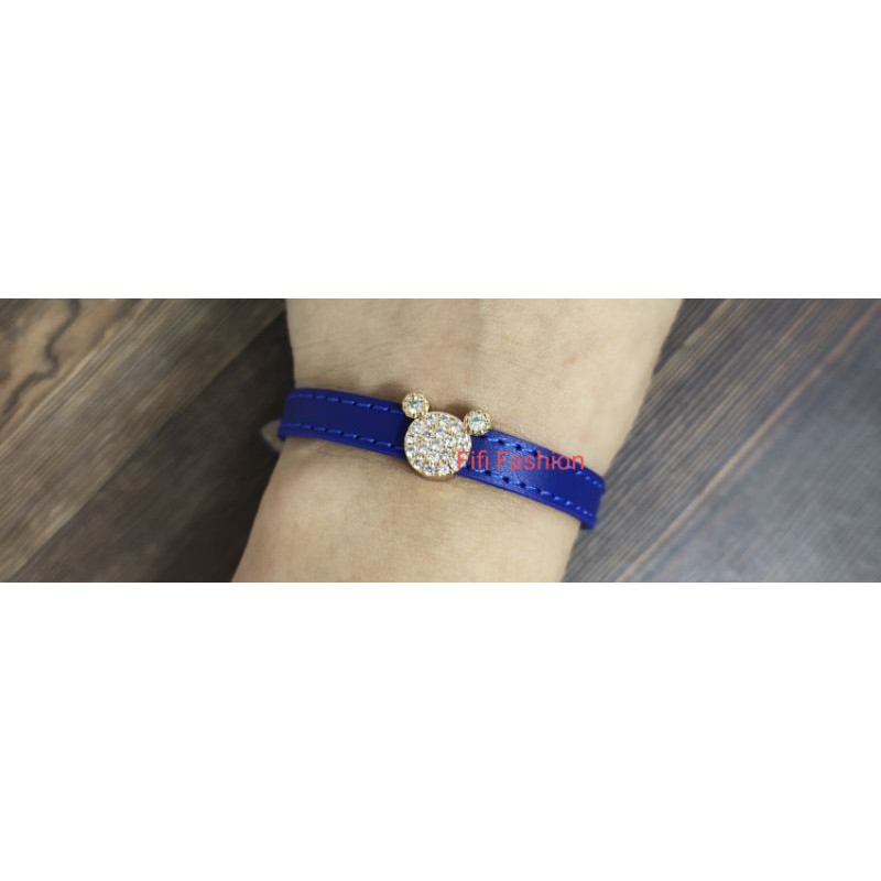 Fifi Fashion Liontin Charm pandora M. M Model Perhiasan Lapis u/Gelang Tali Kulit 12#