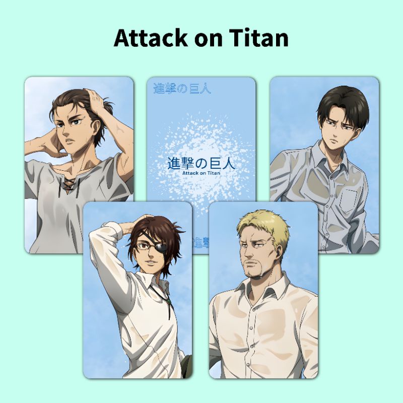 Photocard Anime Attack on Titan (2 Sisi)