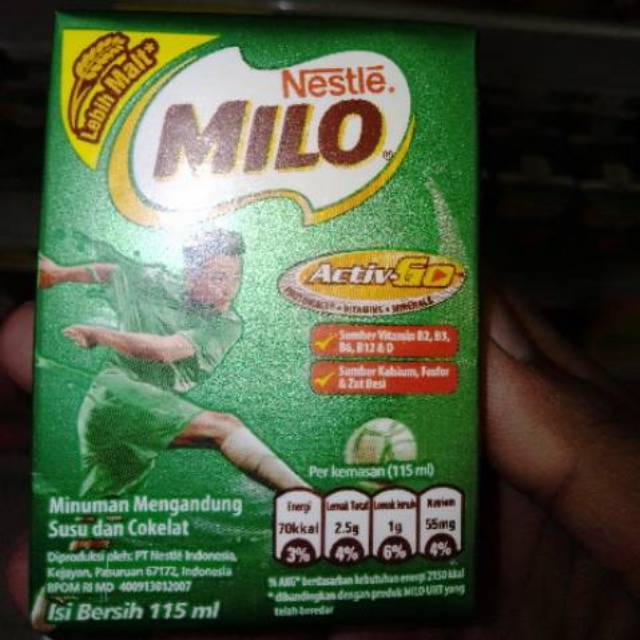 

Susu Milo cokelat UHT 115 ml (satu kardus)