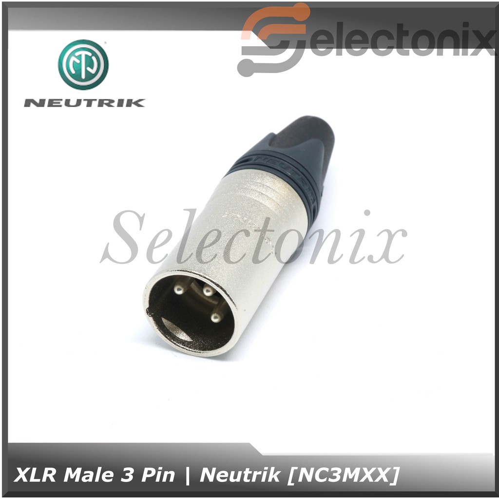 Konektor XLR 3 Pin Male | Neutrik [NC3MXX] / [NC3MXX-B]