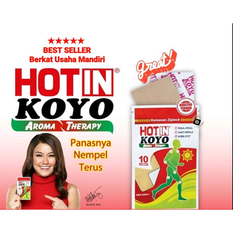 Hotin Cream Koyo Aroma Therapy isi 10 lembar Terlaris termurah &amp; Garansi 100% Original