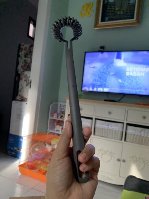 Pengocok Telur , Peralatan Dapur Warna Abu-abu 27cm , Peralatan Masak Fu471