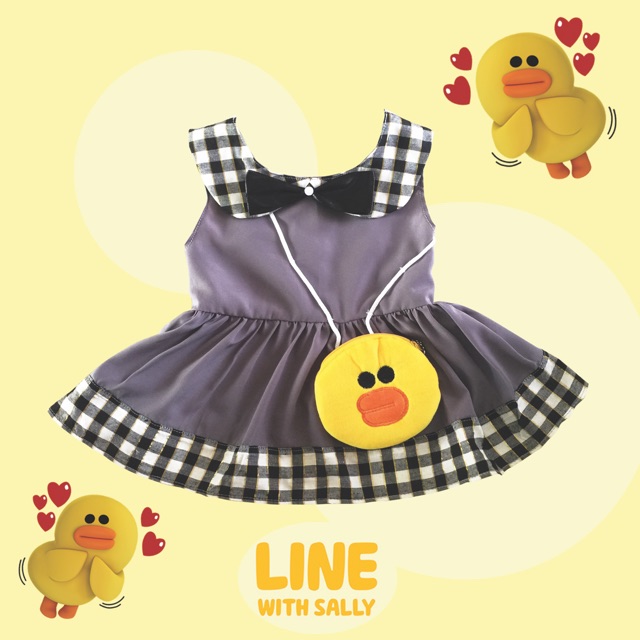 Jual baju anjing tipe dress line tas sally