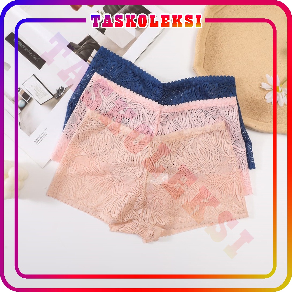 ☛TK☚ Celana Dalam Wanita Briefs Elastis Celana Dalam Renda B086