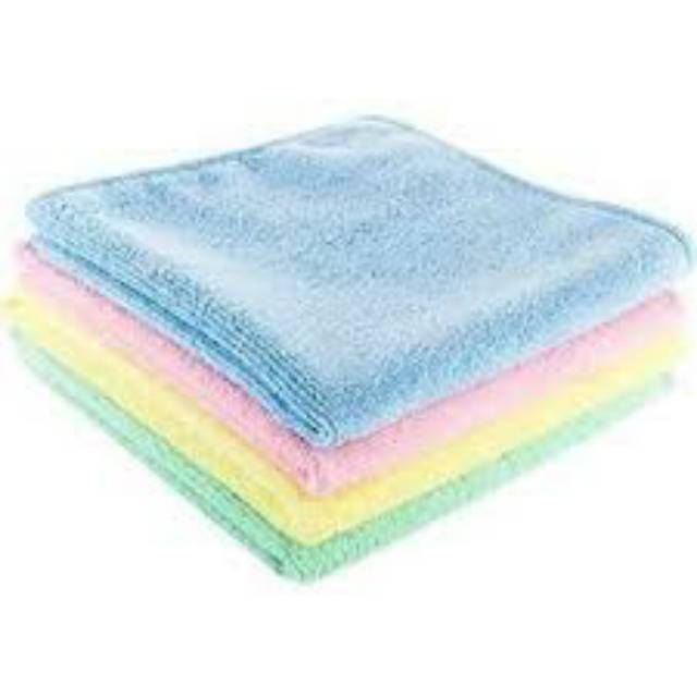 1PCS KAIN LAP MICROFIBER 28x28 Cm320 GSM Best Export Quality Kain Lap Serat Micro Fiber Serbaguna