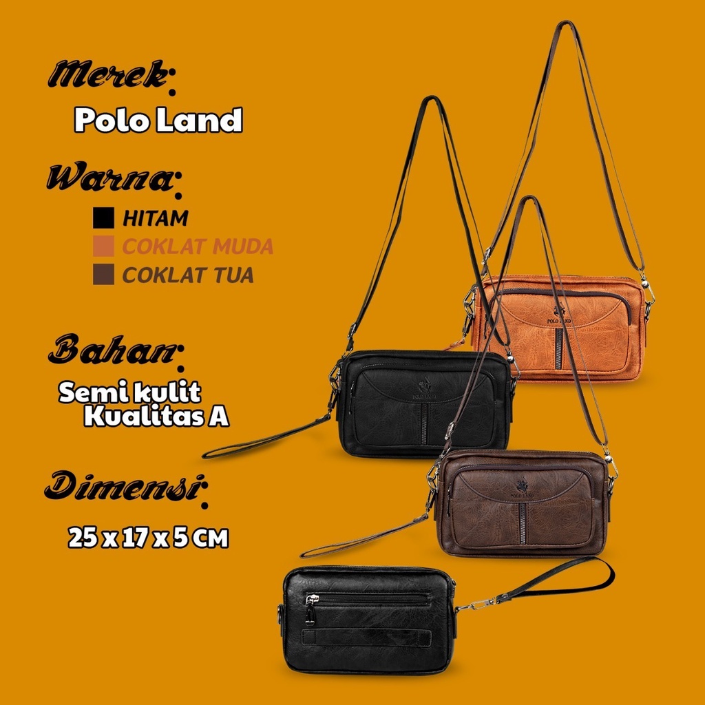 POLO LAND - Clutch Bag Pria Wanita WaterProof Tas Tangan Pria Wanita Anti Air Hand Bag Pria Puch Bag Pria Wanita - GOLDIES