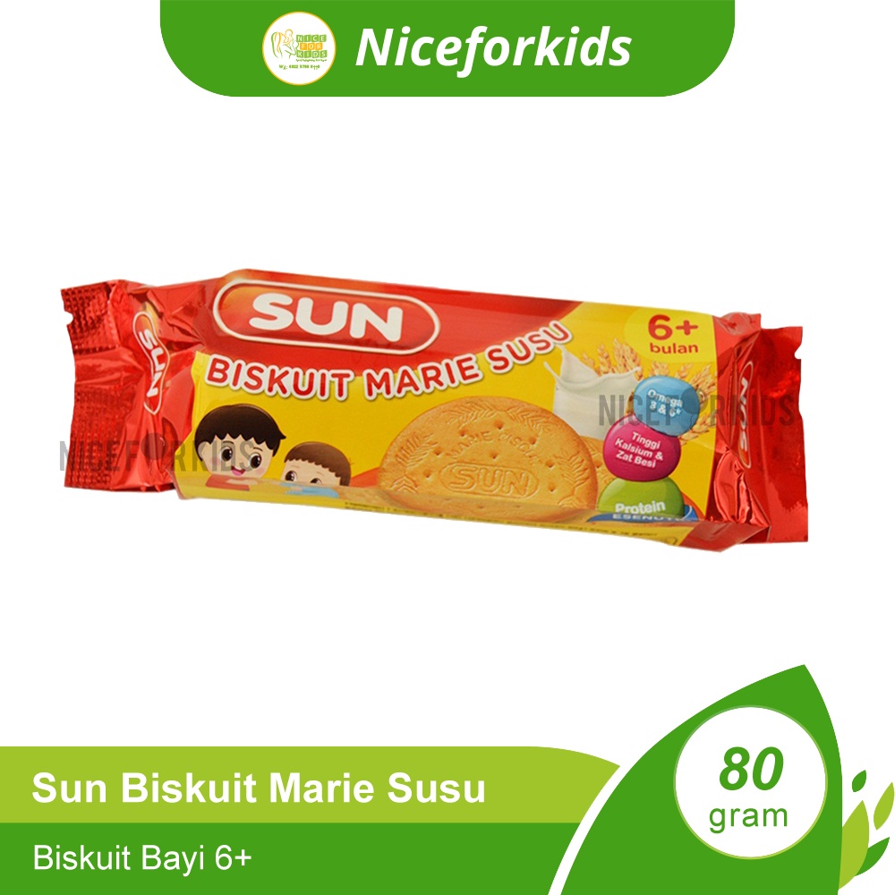 Sun BIskuit Marie Susu Usia 6 Bulan+ / Biskuit Cemilan Bayi