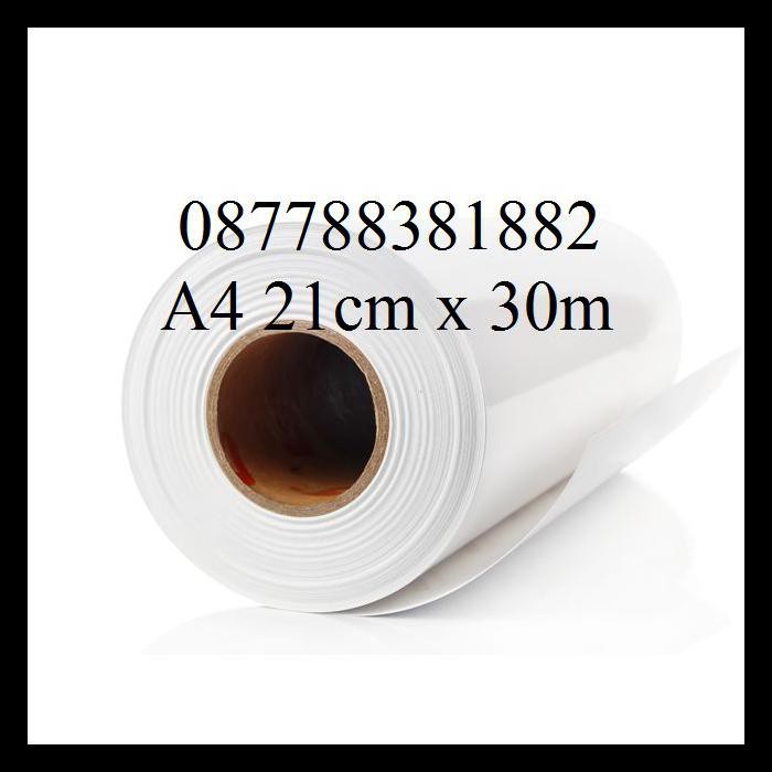 

SPECIAL Stiker Vinyl Transparant Inkjet A4 Roll 21cm x 30m