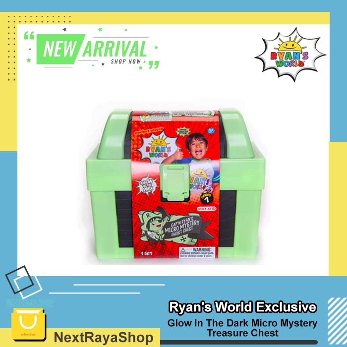 Ryan S World Exclusive Glow In The Dark Micro Mystery Treasure Chest Shopee Indonesia