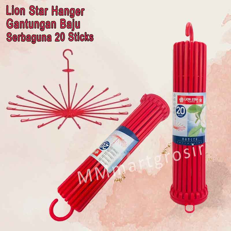 Lion Star / Hanger Collection / Gantungan Baju / Serbaguna 20 Sticks