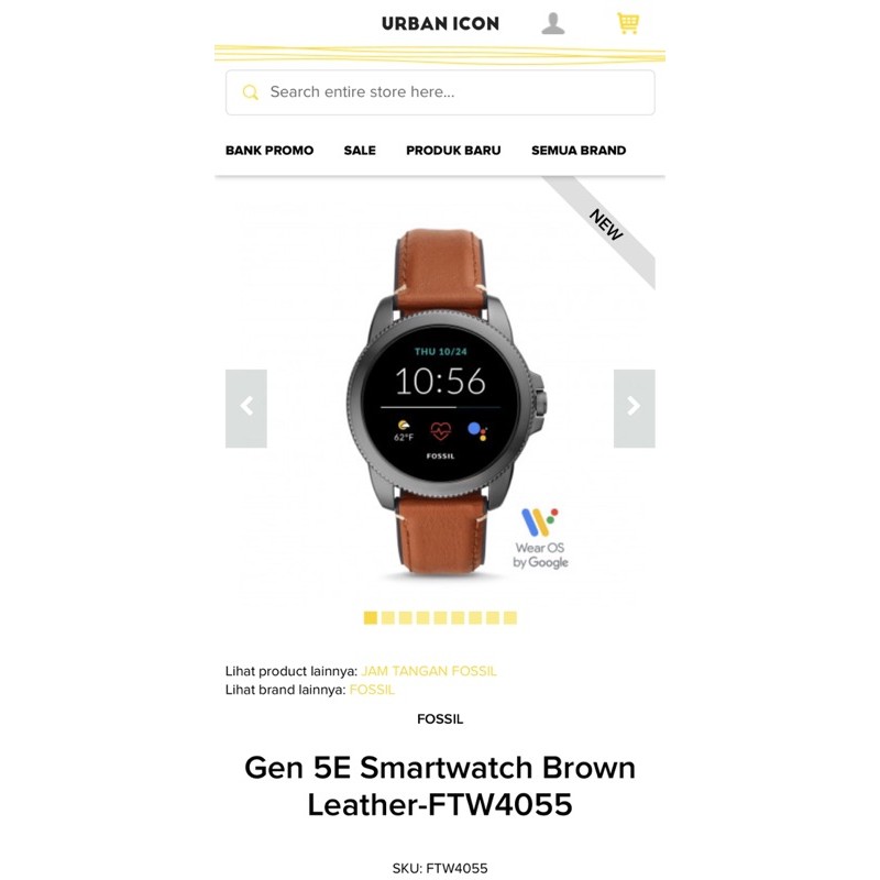 FOSSIL SMARTWATCH FTW4055 GEN 5E (NEW&ORI)