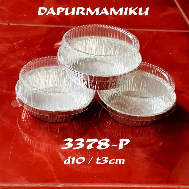 DAPURMAMI 10 BIJI  ALUMINIUM FOIL TUTUP Cup Tray Lid kemasan wadah