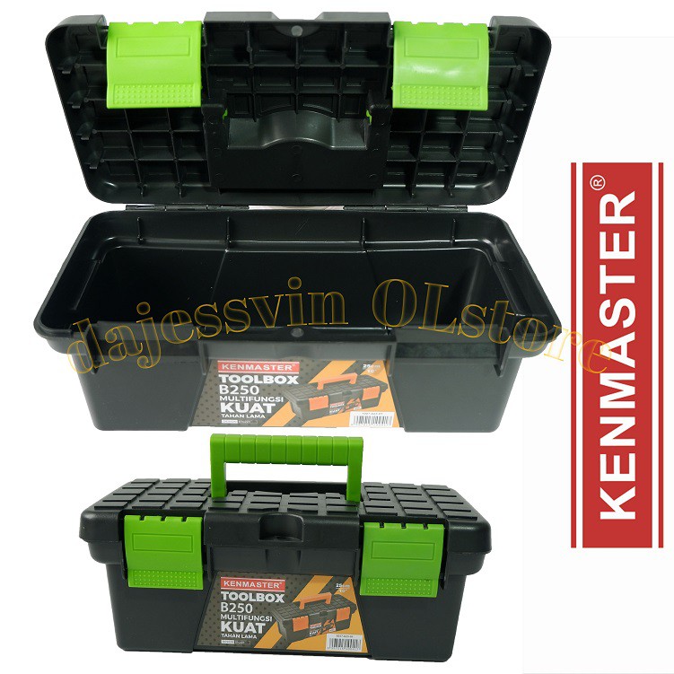 KENMASTER Tool Box Mini B250 - ToolBox Tempat Menyimpan Alat Perkakas Pertukangan Serbaguna Termurah