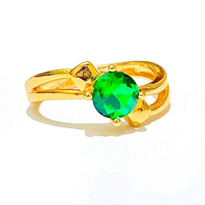 cincin wanita //cincin permata warna //cincin lapis emas //perhiasan wanita //cincin