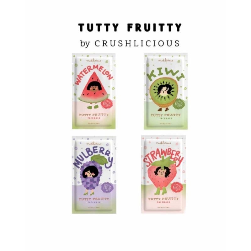 BPOM crushlicious tutty fruitty masker organik